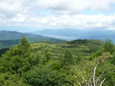 ５　入笠山　頂上より見た諏訪湖