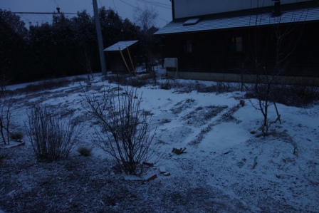 ”朝から雪　１"