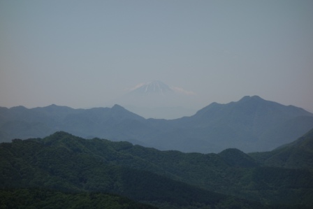 ２　飯盛山　頂上より　富士山