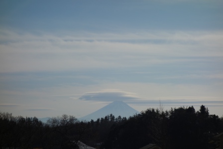 笠雲　富士山