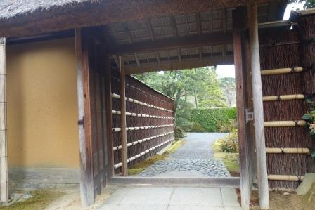 桂離宮　２２　穂垣（ほがき）　竹で作られている