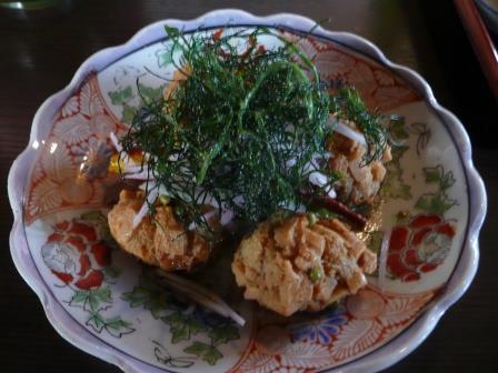 17:41　ホタル食堂　主菜　高野豆腐ボール