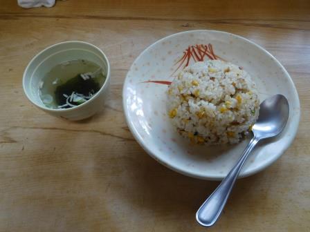 昼食　長野県富士見町　一品香　私の頼んだ炒飯