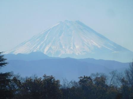10:31　梅の里　東屋より　富士山