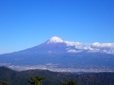 11:17　山頂は360度の展望、富士山