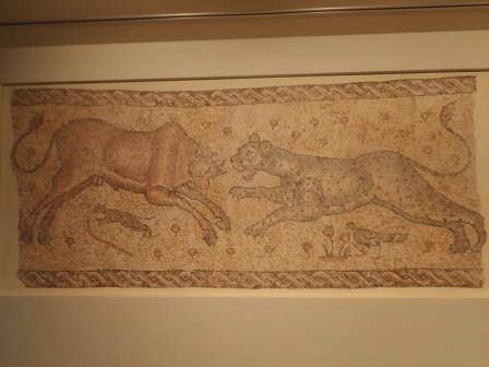 平山郁夫シルクロード美術館　モザイク画　シリア　５、６世紀
