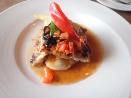 メイン　上さんの頼んだ信玄鶏の炭火焼