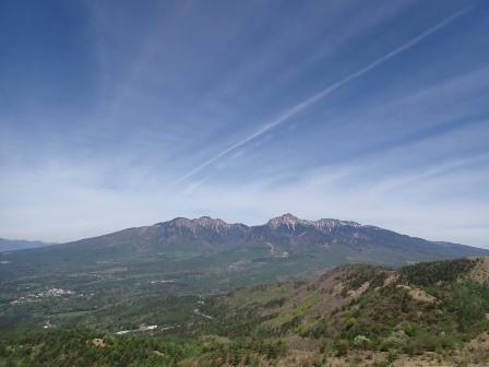9:26　飯盛山山頂より　八ヶ岳
