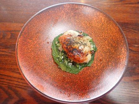 鶏もも肉のクレビネット　そばの実