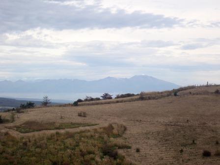9:14　飯盛山山頂より、黒斑山、浅間山