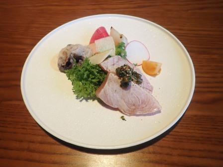 前菜2　カジキマグロの炙り