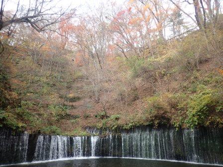 9:43　白糸の滝の中心部分