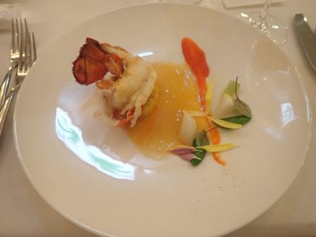 オマール海老のロースト　サフランライス添え