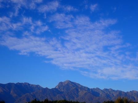 今朝の南アルプス