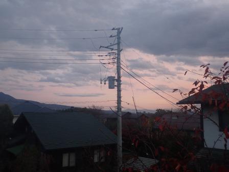 16:45　日の入り後の南の空