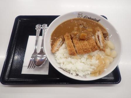 12:09　昼食　養老SA　オリエンタルカレーのロースカツカレー