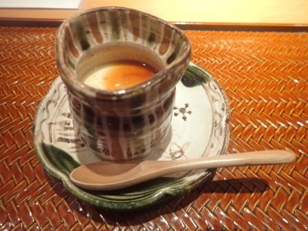 昼食　甲府市国母　たん澤　茶碗蒸し