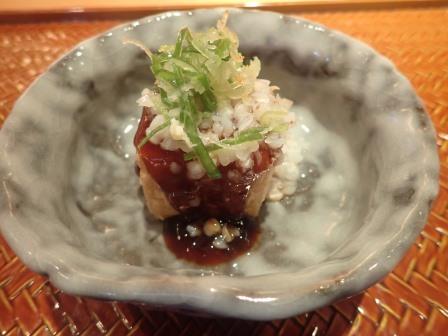 蕎麦の実の揚げ出し豆腐