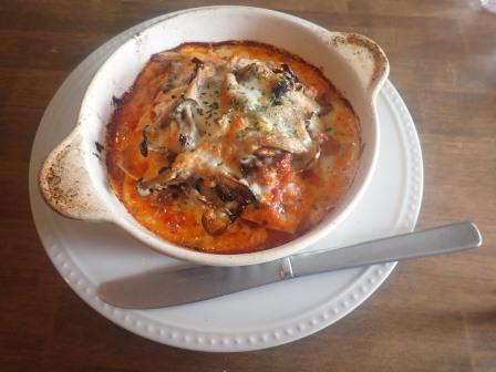 私の頼んだラザニア