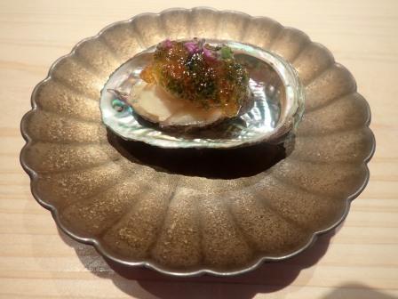 昼食、晴（はる)、鮑