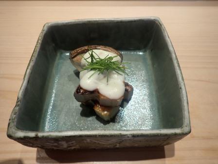 蓮根と椎茸の焼物