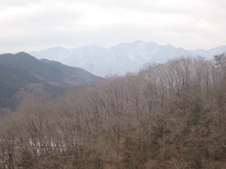 13:56　落葉と山並み