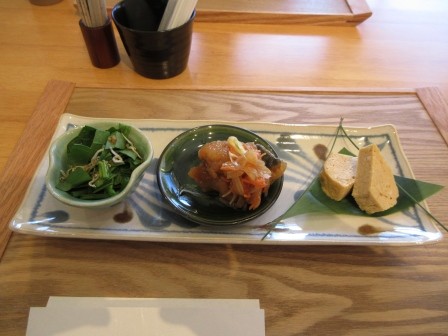 昼食　韮崎市穂坂　あい山　前菜