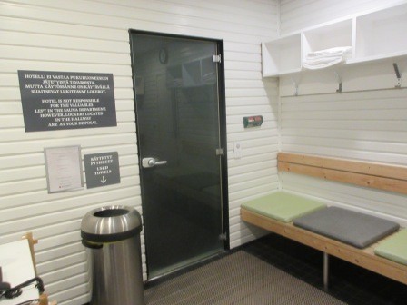 6:51　ホテルの地階のサウナ、入ったが、始動してなかったので、温まるまで少し時間がかかった