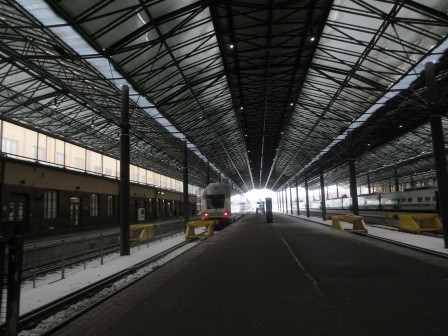 11:08　ヘルシンキ中央駅プラットホーム