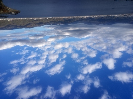 11月6日（木）14:55　一度バスで北杜市に戻る、諏訪湖SAより